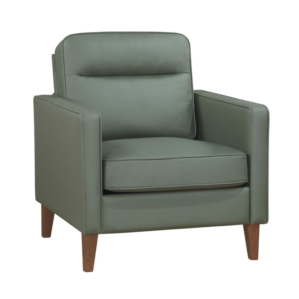 JONAH Upholstered Track Arm Accent Chair Green