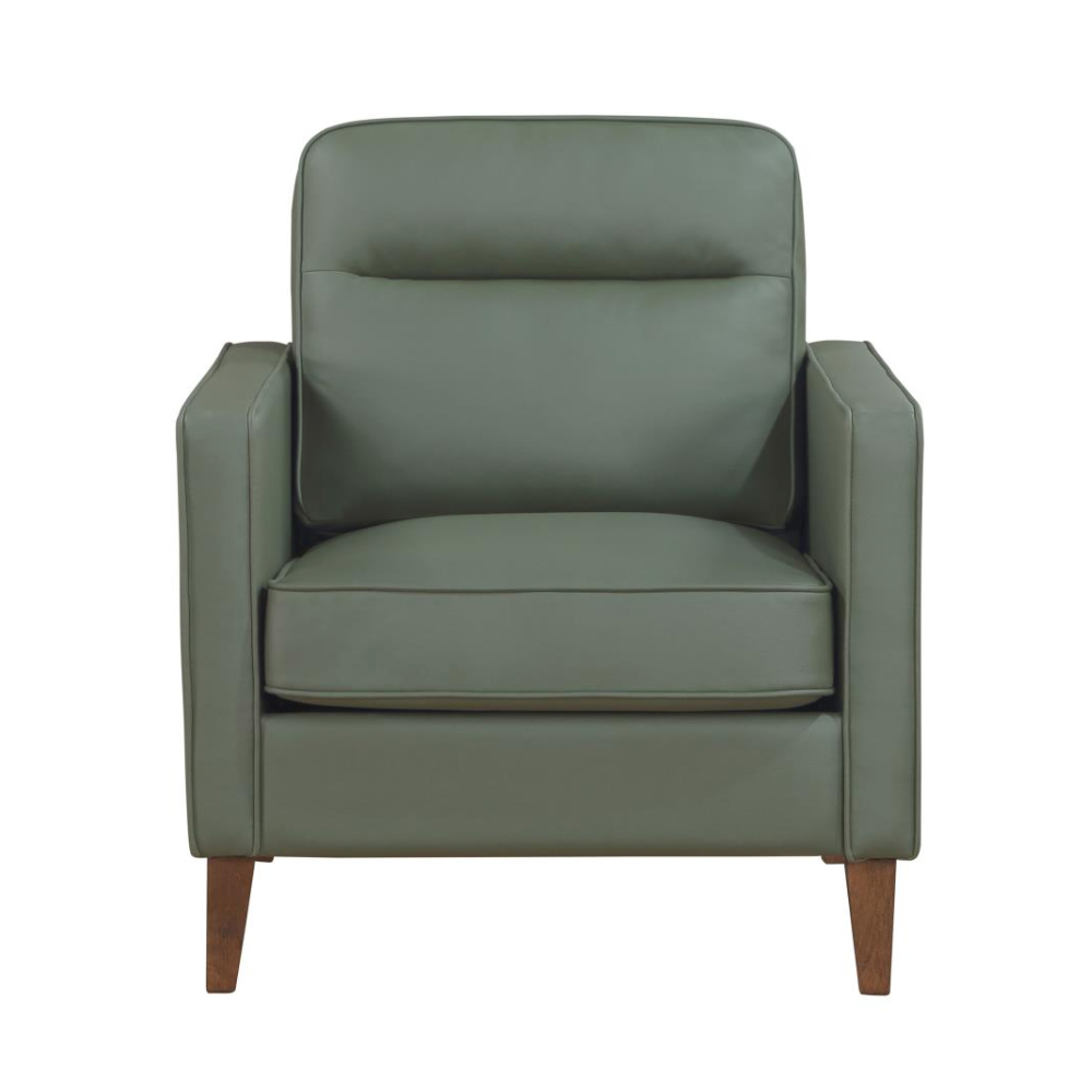 JONAH Upholstered Track Arm Accent Chair Green