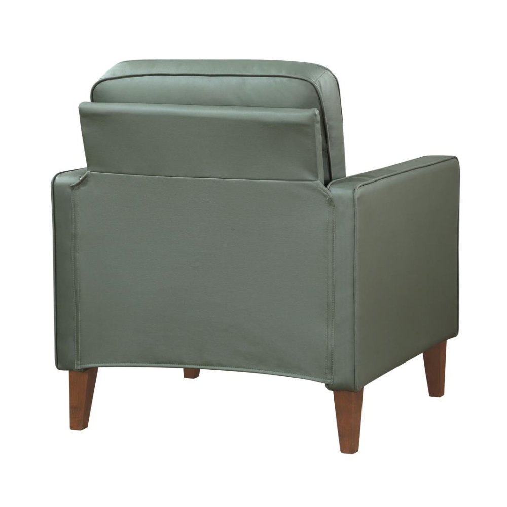 JONAH Upholstered Track Arm Accent Chair Green