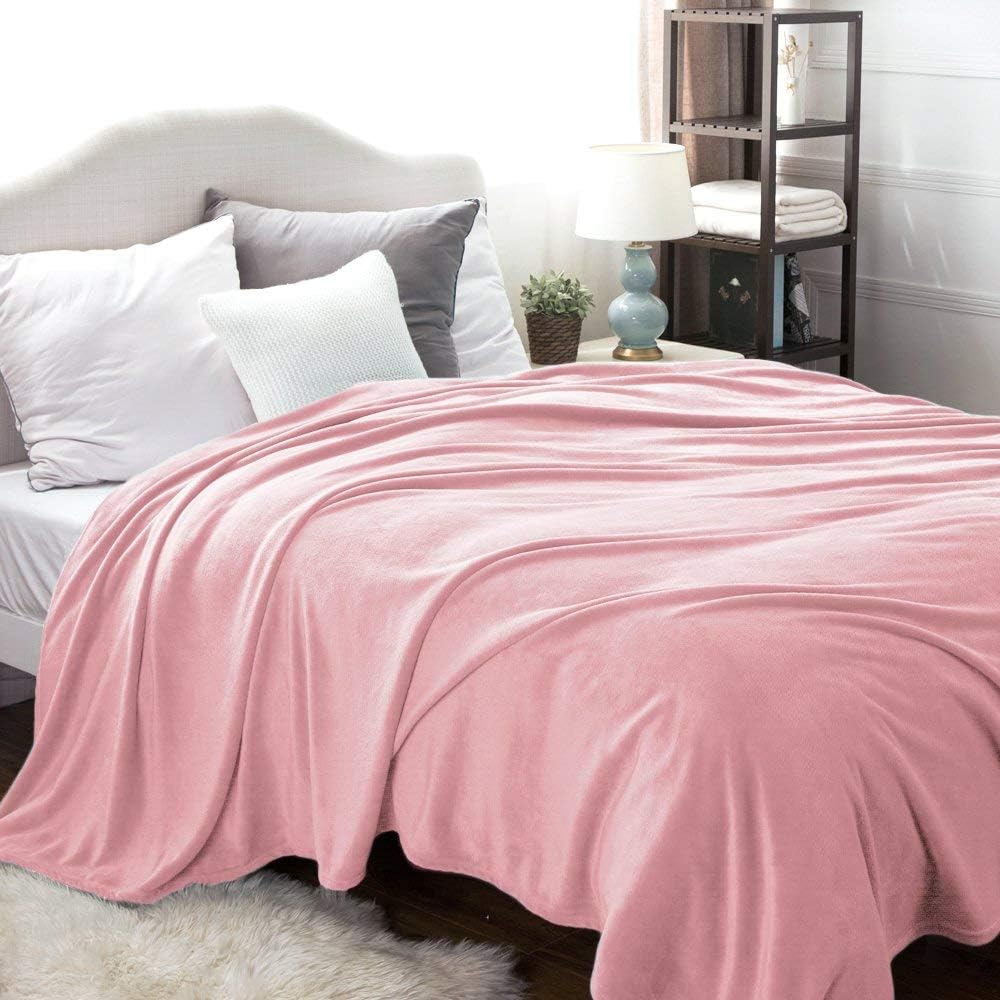 RISA Soft Fleece Blanket Pink