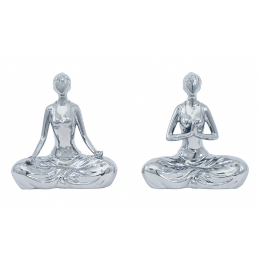 FRANCES 2pc Women Meditating Sculpture