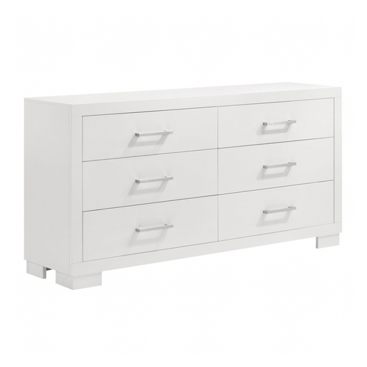 JESSICA 6-drawer Dresser White