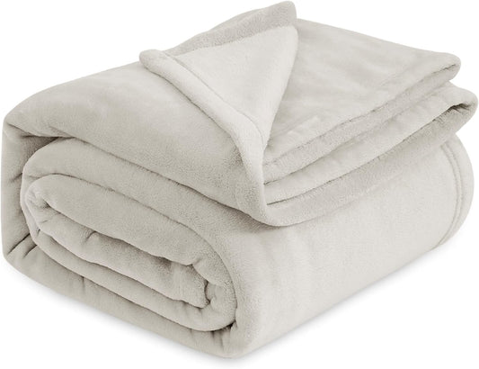 RISA Soft Fleece Blanket Linen