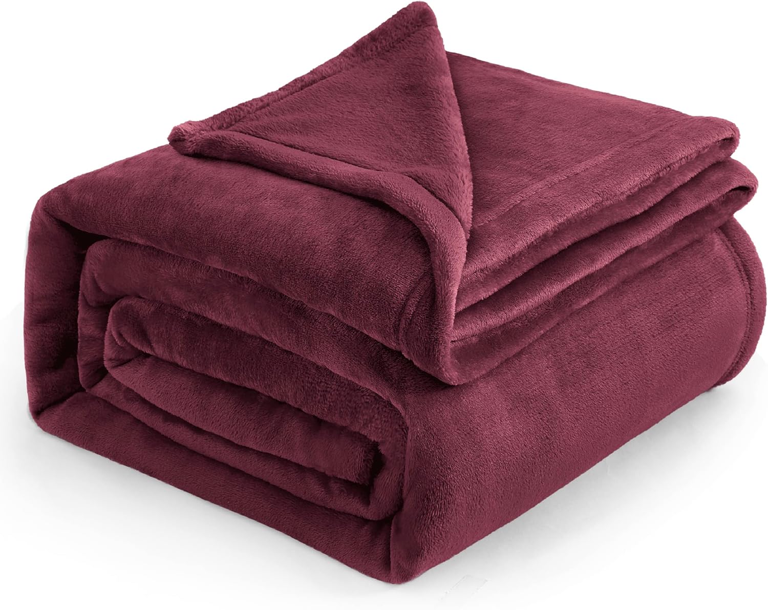 RISA Soft Fleece Blanket Burgundy Red