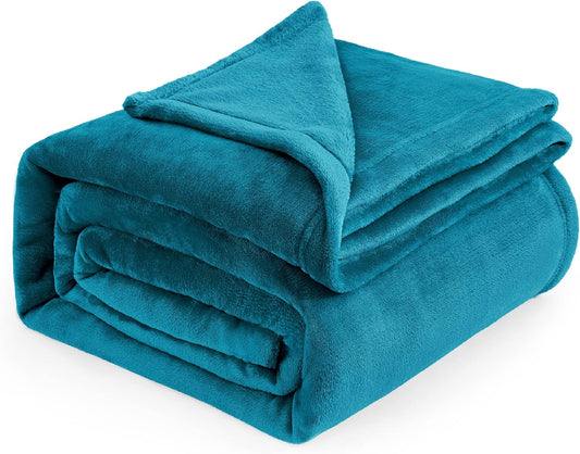 RISA Soft Fleece Blanket Teal Blue