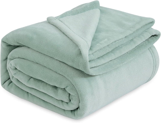 RISA Soft Fleece Blanket Sage Green