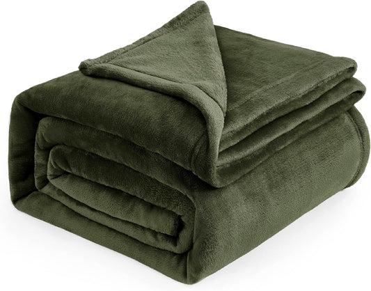 RISA Soft Fleece Blanket Olive Green