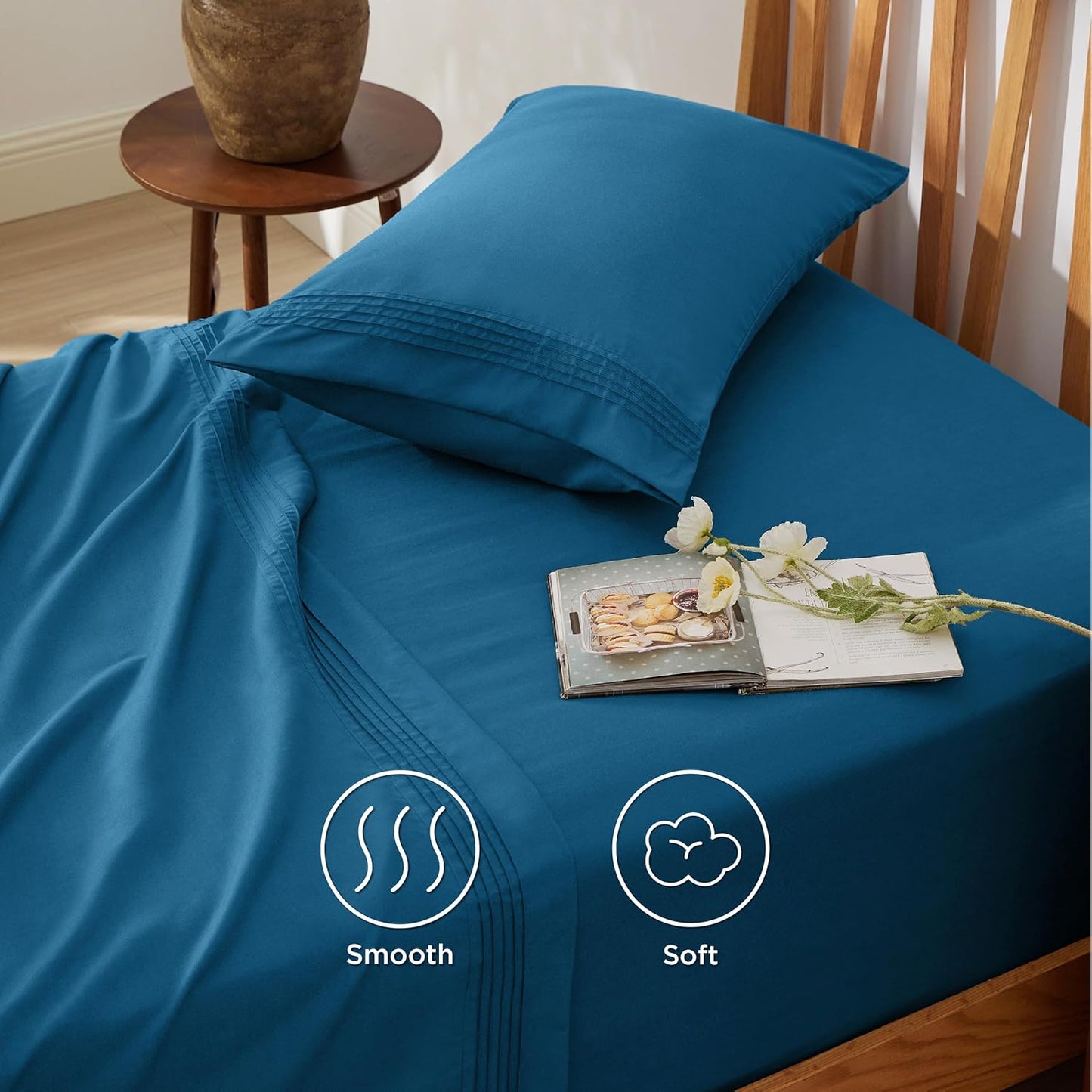 WEXON Soft Cooling Deep Pocket Bed Sheet Set Teal