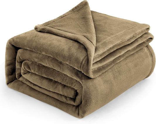 RISA Soft Fleece Blanket Camel