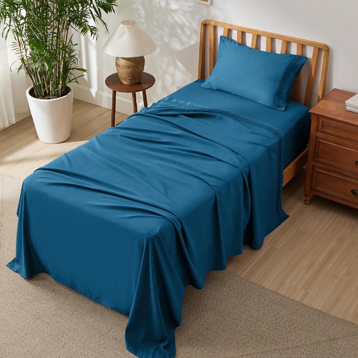 WEXON Soft Cooling Deep Pocket Bed Sheet Set Teal