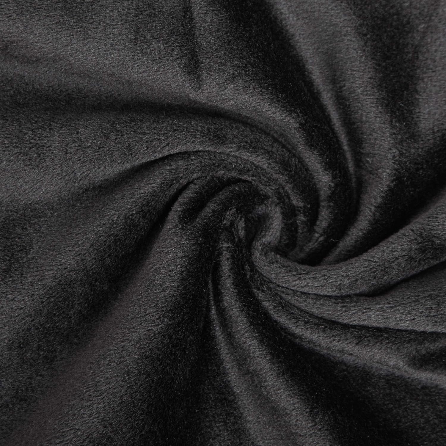 LUTEX Velvet Long Body Pillowcase with Zipper Closure Black