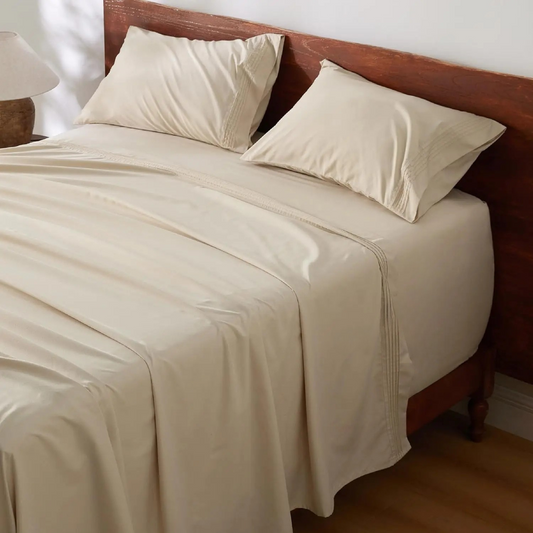 WEXON Soft Cooling Deep Pocket Bed Sheet Set Beige