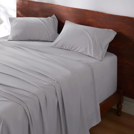 WEXON Soft Cooling Deep Pocket Bed Sheet Set Light Grey