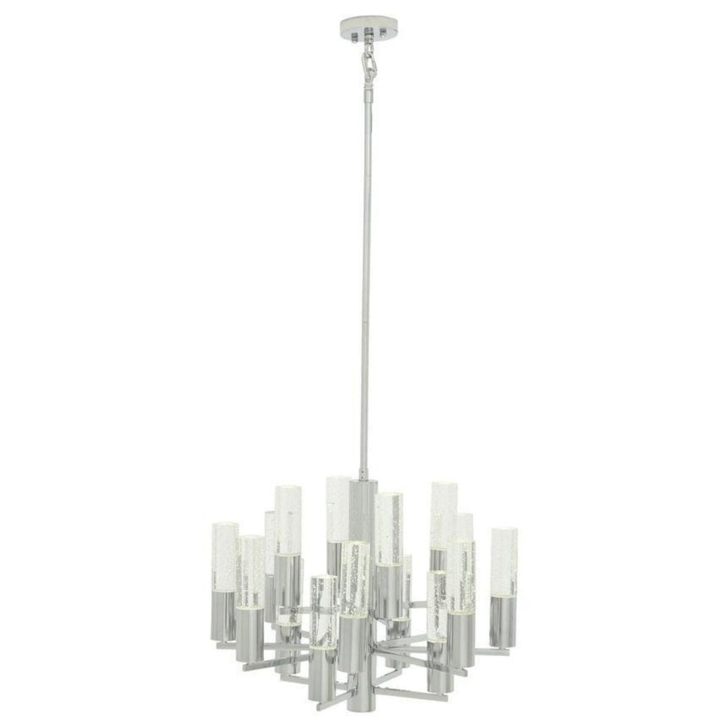 QUASAR Crystal Cylinders Chandelier 16 Lights Dimmable
