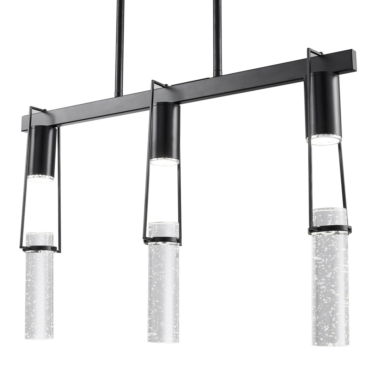 HARMONY 3 Light Chandelier Matte Black