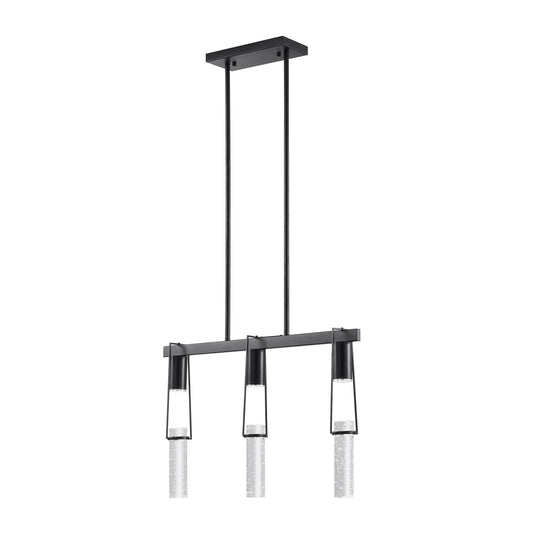 HARMONY 3 Light Chandelier Matte Black