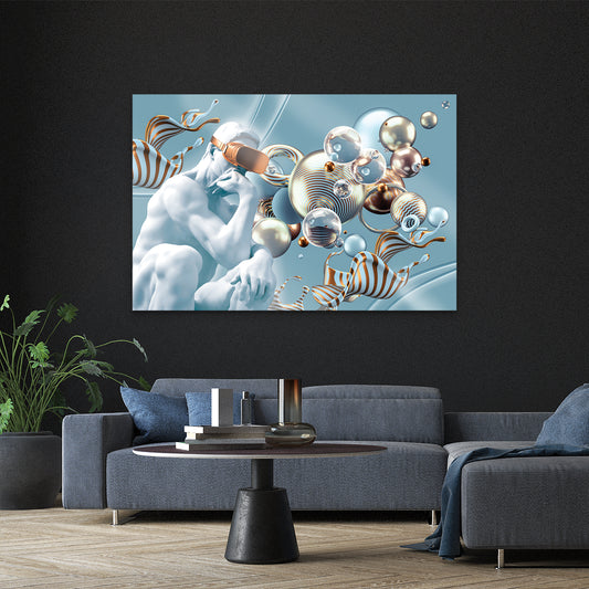 ECHO Abstract Symphony Spheres Modern Wall Art