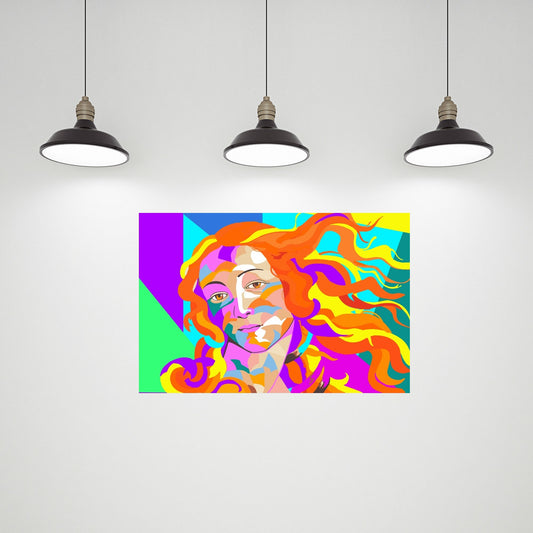 APHRODITE Birth of Venus Pop Modern Wall Art