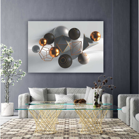 REGAL Grey Ornamental Delight Modern Wall Art