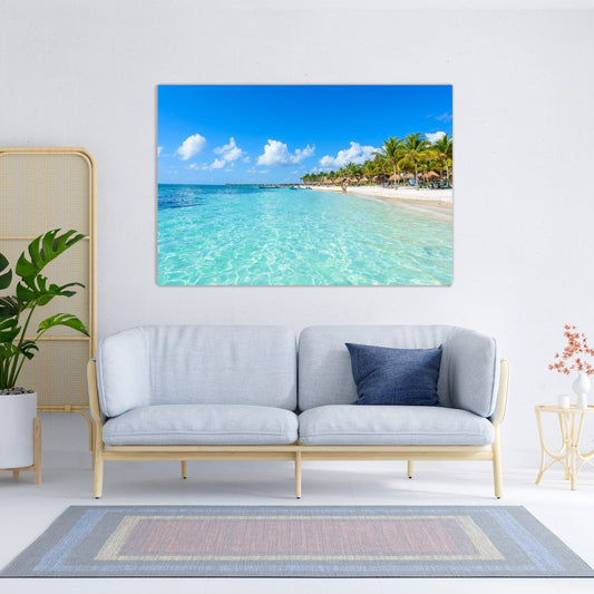 SANDY Tropical Beach Modern Wall Art