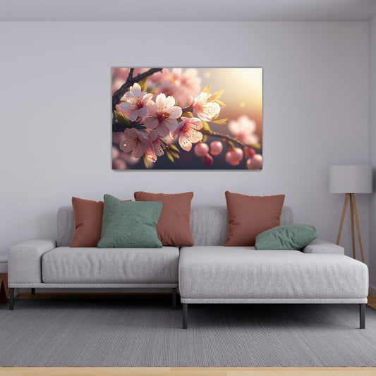 SAKURA Cherry Blossoms in Spring Modern Wall Art