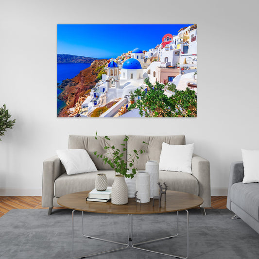 CALDERA Santorini Sunset Charm Modern Wall Art