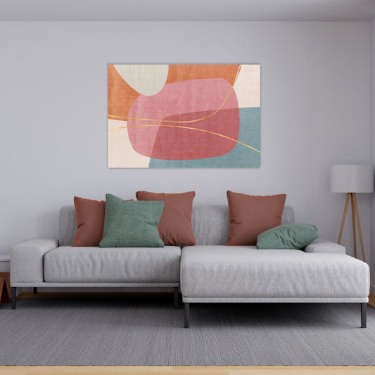 ROSA Pink Abstract Modern Wall Art