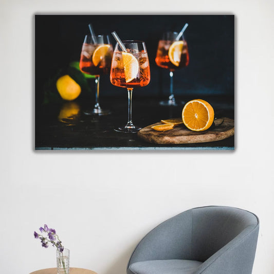 APEROL Cocktail Drink Modern Wall Art