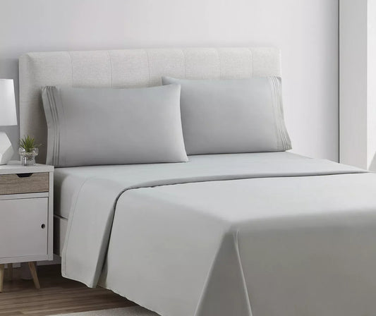 VETRA Ultra Soft Deep Pocket Bed Sheet Set Dusty Grey