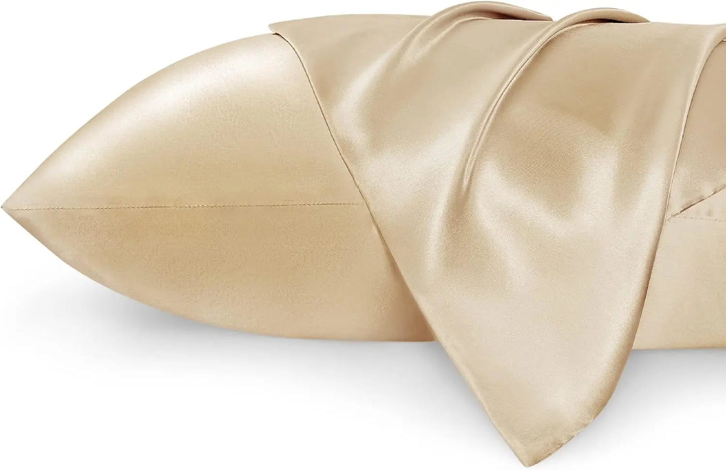 BRIZO Silky Satin Pillowcase with Envelope Closure (Set of 2) Campagne