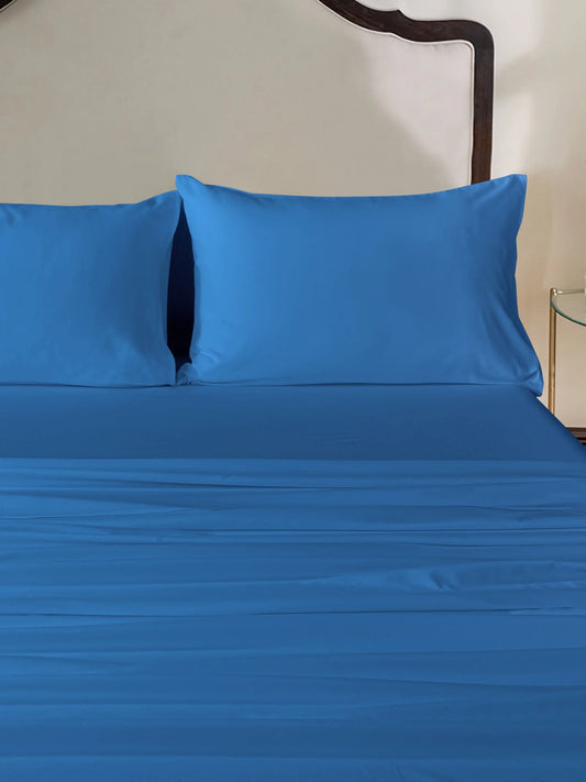 DEXON Microfiber Bed Sheet Set Royal Blue