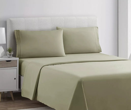 VETRA Ultra Soft Deep Pocket Bed Sheet Set Sage Green