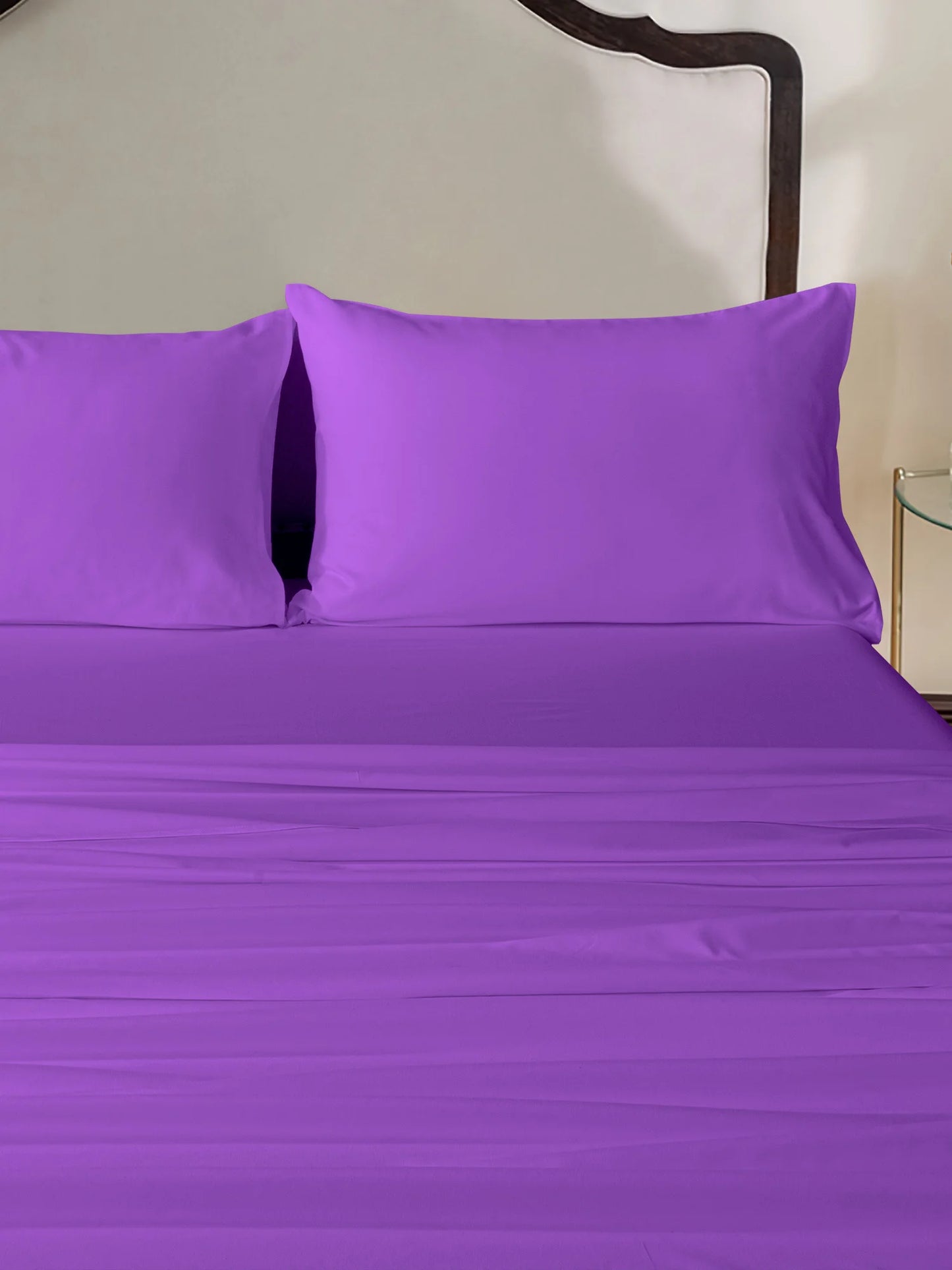 DEXON Microfiber Bed Sheet Set Purple