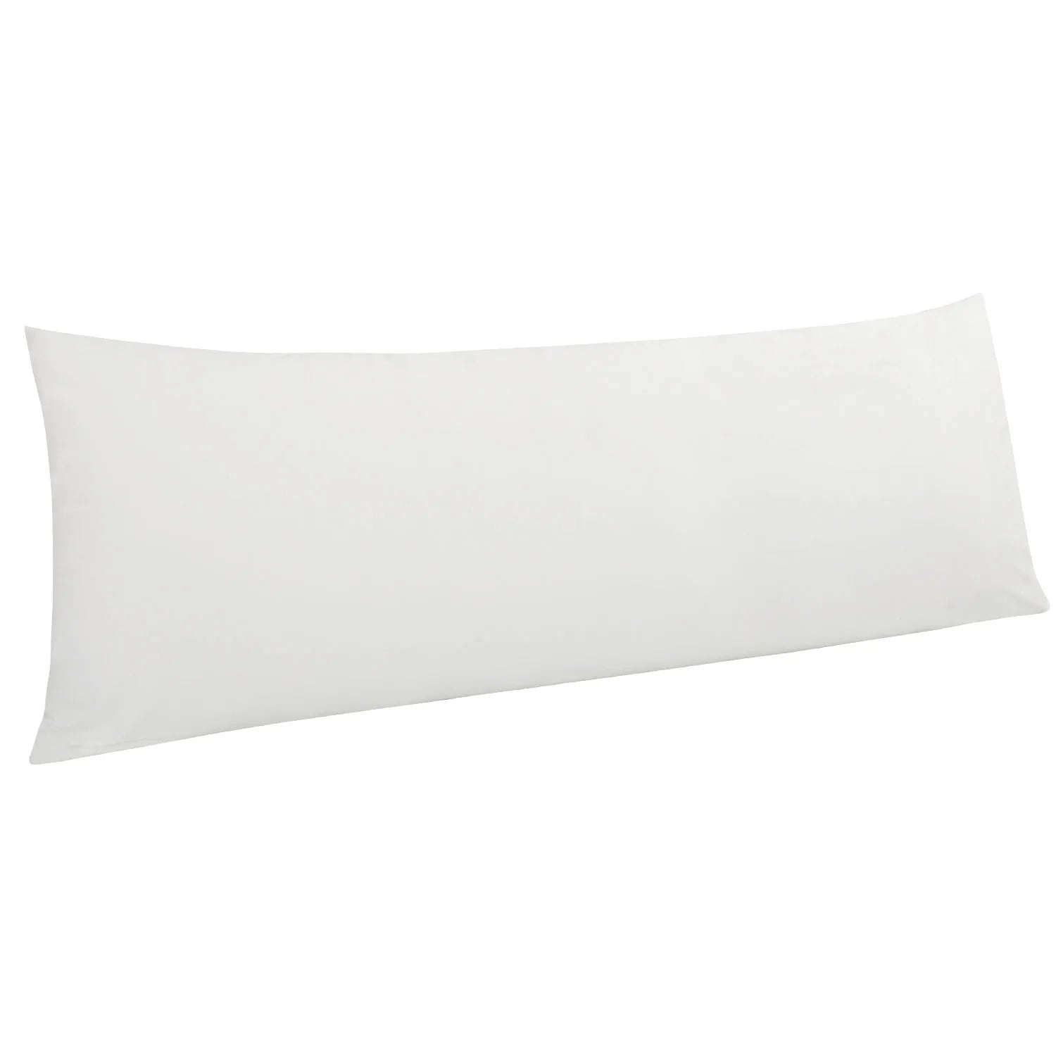 LUTEX Velvet Long Body Pillowcase with Zipper Closure White