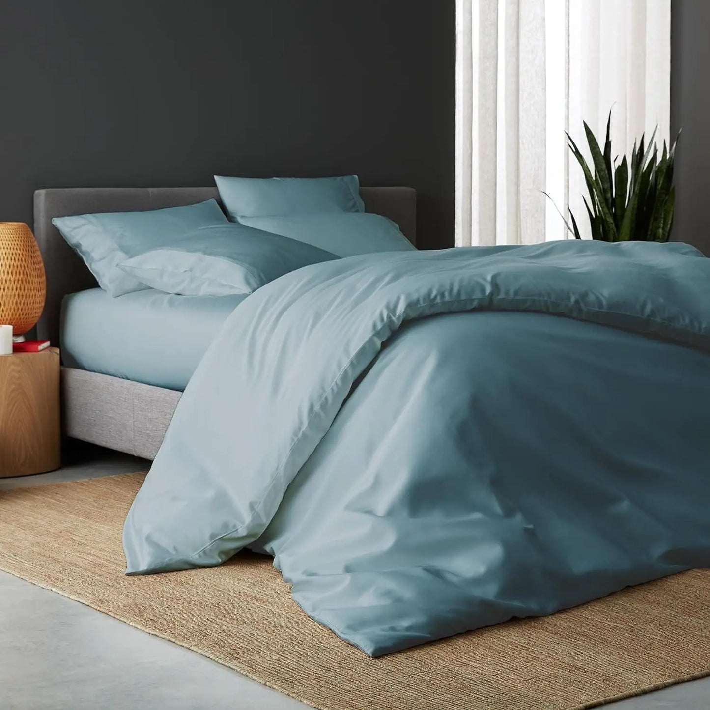 ANDOR 100% Viscose Duvet Cover Set Teal