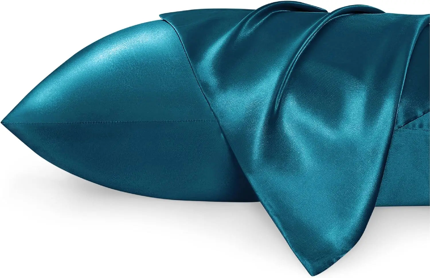 BRIZO Silky Satin Pillowcase with Envelope Closure (Set of 2) Teal