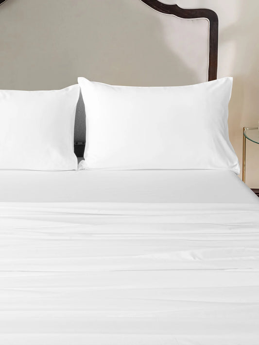 DEXON Microfiber Bed Sheet Set White