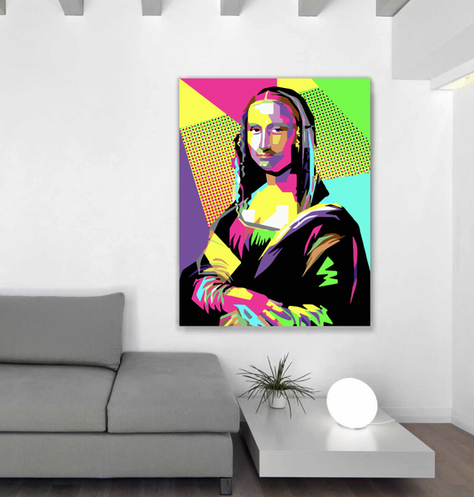 MONA Geometric Fusion Pop Art Modern Wall Art