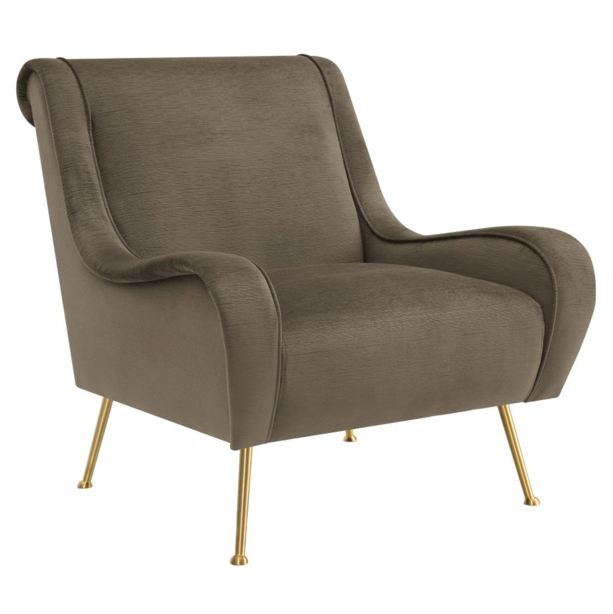 RICCI Upholstered Saddle Arms Accent Chair