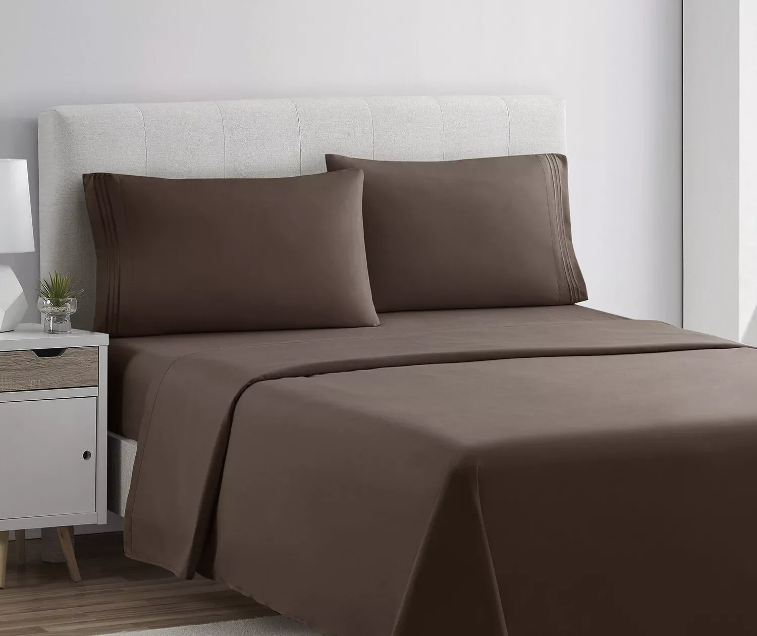 VETRA Ultra Soft Deep Pocket Bed Sheet Set Chocolate