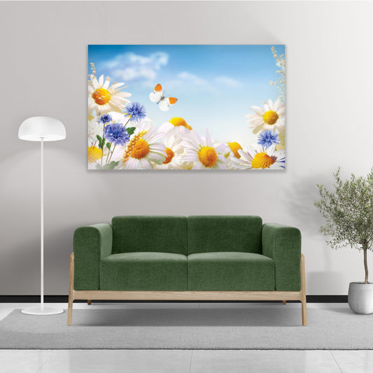 DAISY Delicate Floral Modern Wall Art