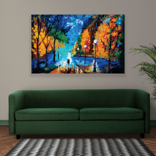 DATING TONIGHT HD Print of an Oil Painting Modern Wall Art