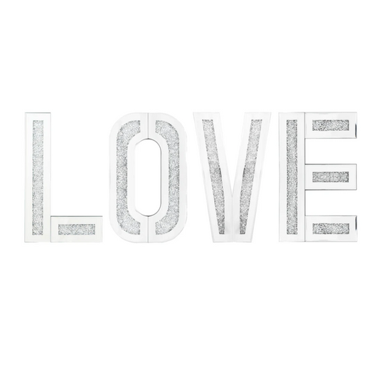 LANDRY 4PC LOVE Sign Mirror Wall Decor