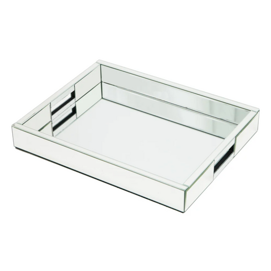 FIONA Mirrored Glass Vanity Tray