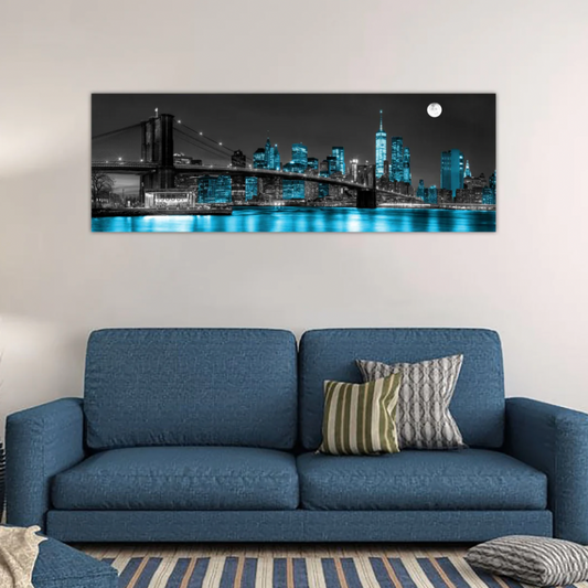 FENTON Brooklyn Bridge Glass Wall Art